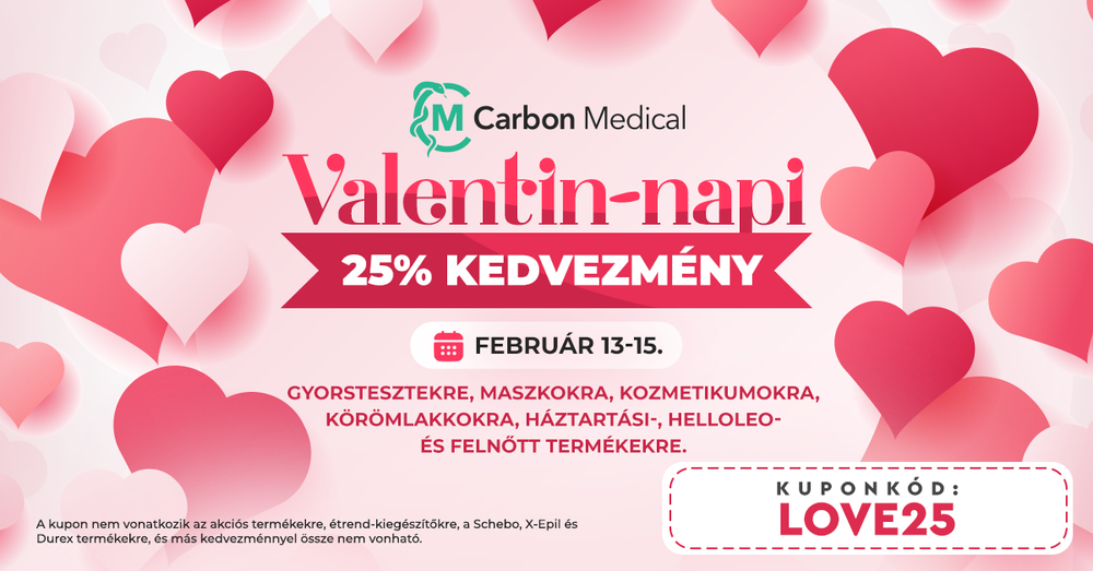 Valentin-napi 25% AKCIÓ