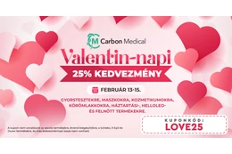 Valentin-napi 25% kedvezmény termékeinkre! | 02.13-15.