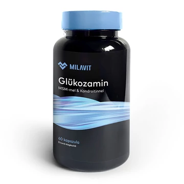 MILAVIT Glükozamin MSM-mel és Kondroitinnel étrend-kiegészítő (60 kapszula/doboz)