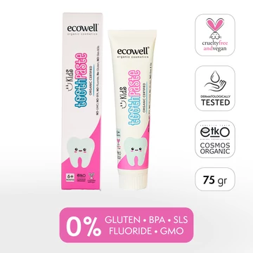 Ecowell organikus fogkrém gyermekeknek (75gr)