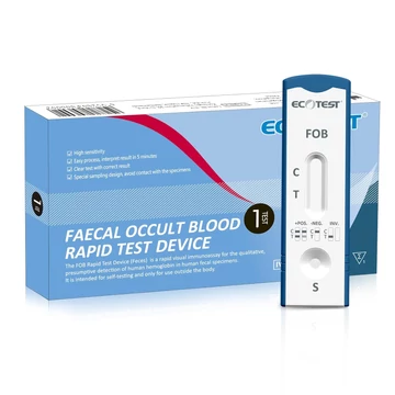FOB székletvér ellenőrző gyorsteszt otthoni használatra (1 db/doboz)