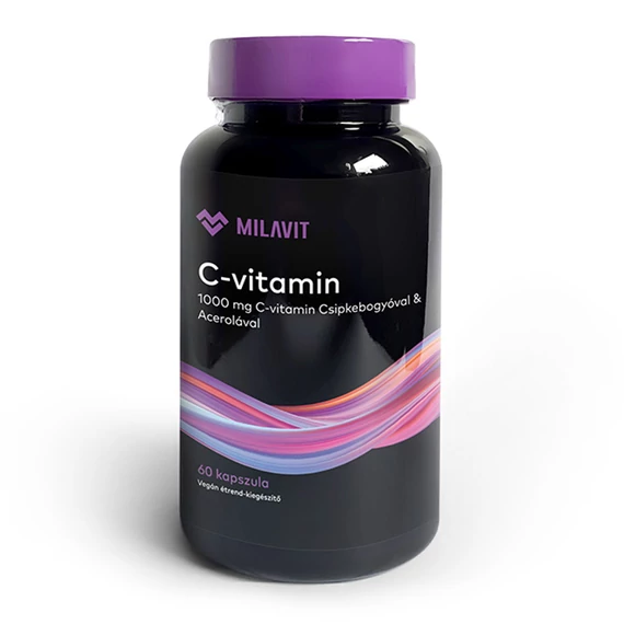 MILAVIT C-vitamin étrend-kiegészítő (60 kapszula/doboz)