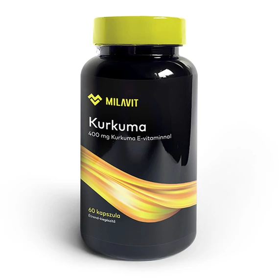 MILAVIT Kurkuma + E-vitamin étrend-kiegészítő (60 kapszula/doboz)