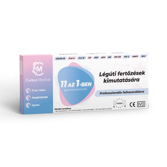 11in1 antigén gyorstesztkészlet légúti fertőzésekre