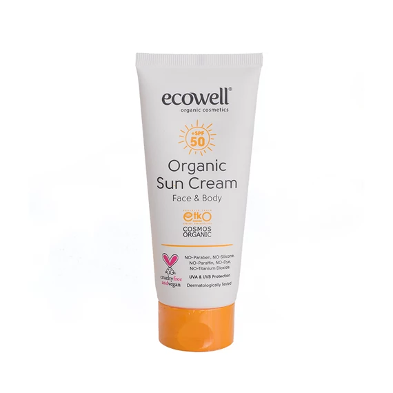 Ecowell organikus SPF50 fényvédő krém