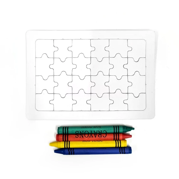 Rajzolható puzzle zsírkrétával
