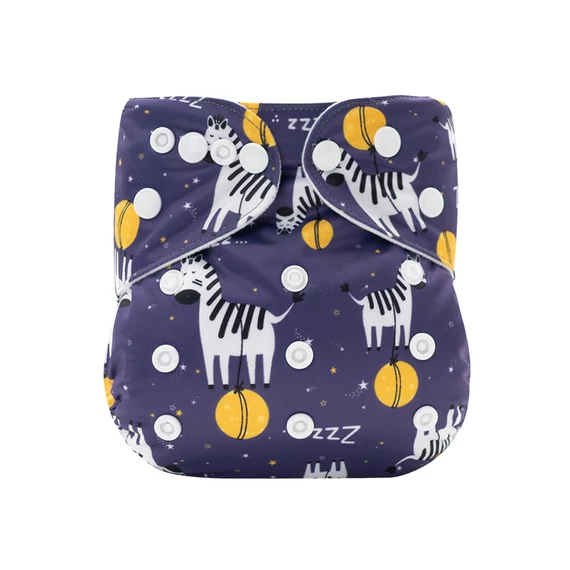 Zebra mintás zsebes mosható pelenka