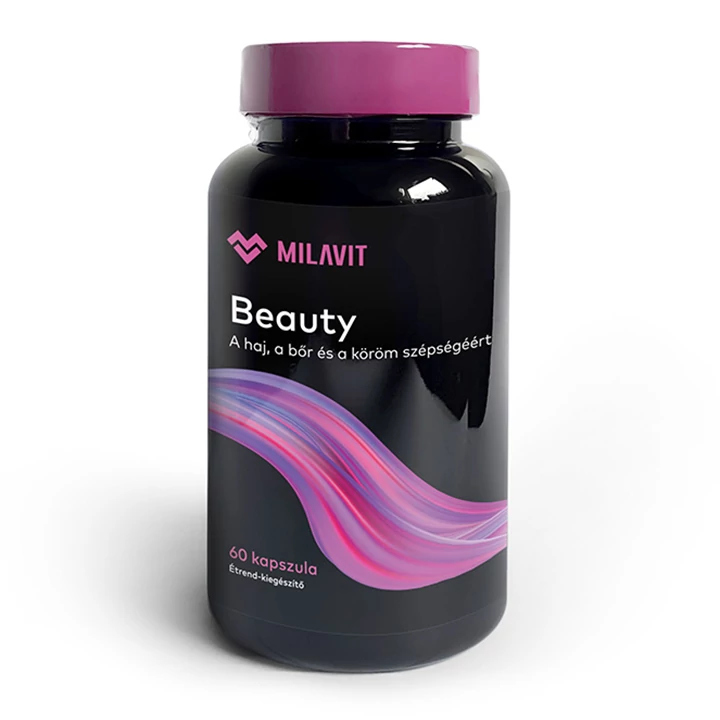 MILAVIT Beauty – a haj, a bőr és a köröm szépségéért étrend-kiegészítő (60 kapszula/doboz)